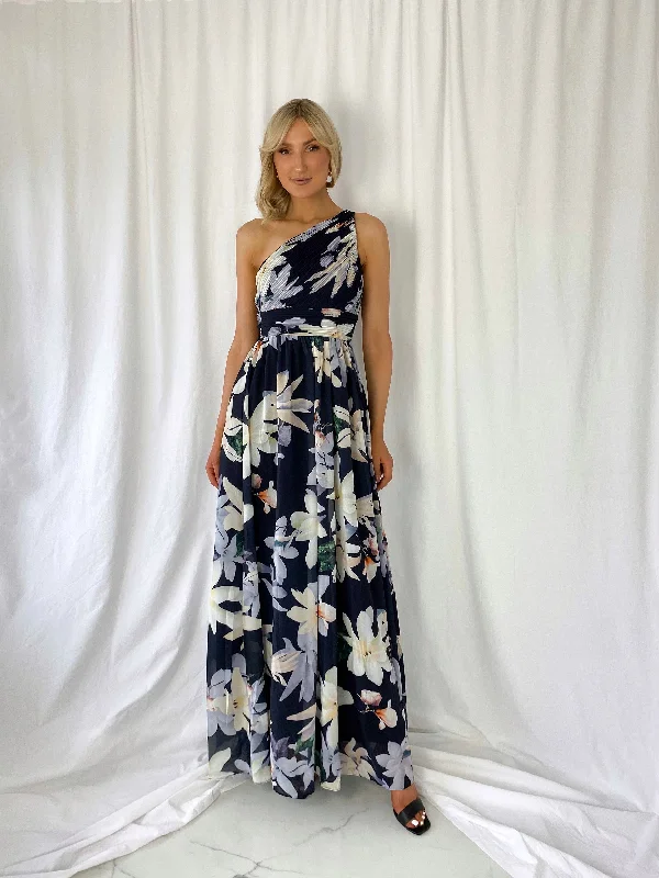 "Chiffon dresses for women with a flowy and light feel"Agathe Maxi Dress with Draped Top - Black "Chiffon dresses for women with a flowy and light feel"Agathe Maxi Dress with Draped Top - Black