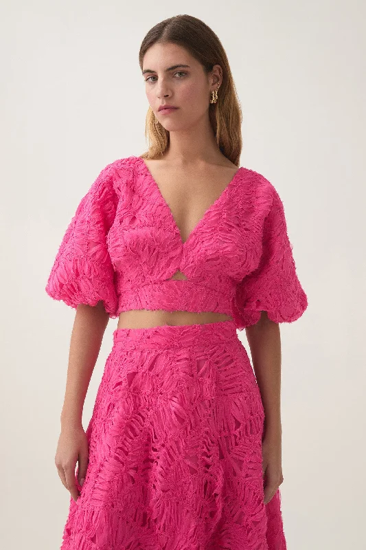 "Chiffon dresses for women with a flowy and light feel"Florential Textured Top