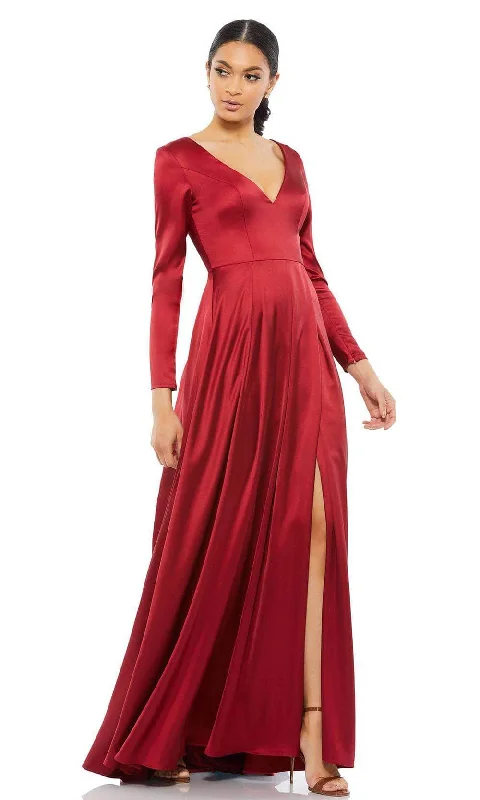 "Beaded dresses for women for a glamorous look"Ieena Duggal - 26613 Long Sleeves Pleated A-line Gown "Beaded dresses for women for a glamorous look"Ieena Duggal - 26613 Long Sleeves Pleated A-line Gown