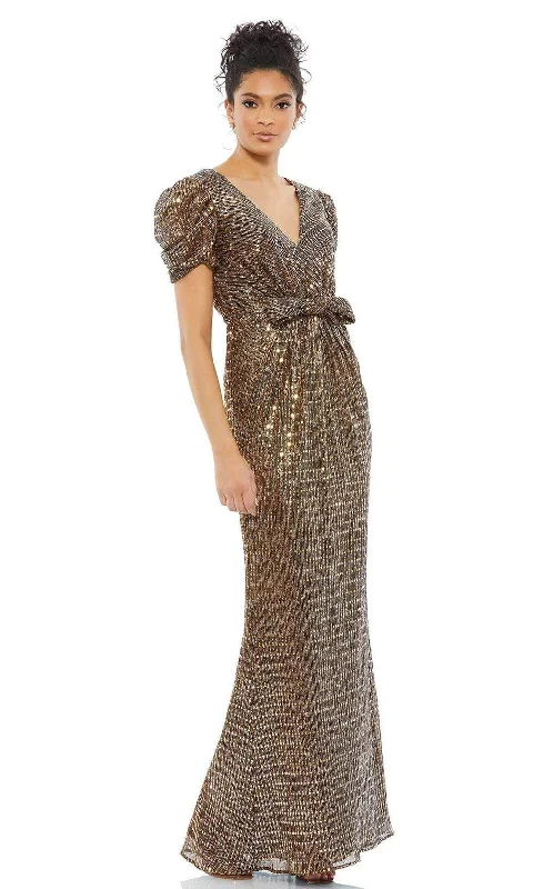 "Black tie dresses for women for formal galas"Ieena Duggal - 26661 Vintage Puff Sleeve Long Mother of the Groom Gown "Black tie dresses for women for formal galas"Ieena Duggal - 26661 Vintage Puff Sleeve Long Mother of the Groom Gown
