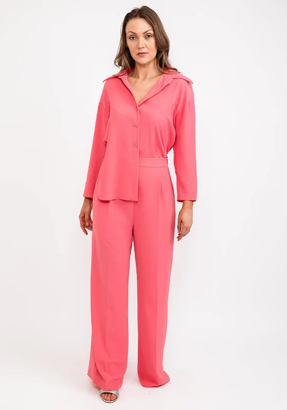 "Chiffon dresses for women with a flowy and light feel"Kameya Faux Two Piece Jumpsuit, Pink "Chiffon dresses for women with a flowy and light feel"Kameya Faux Two Piece Jumpsuit, Pink