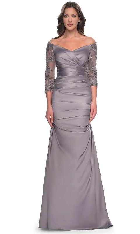 "Bundle and Save: Buy Multiple Women's Dresses and Get a Discount"La Femme 30853 - Trumpet Satin Evening Dress "Bundle and Save: Buy Multiple Women's Dresses and Get a Discount"La Femme 30853 - Trumpet Satin Evening Dress