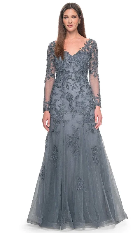 "Exclusive Discount: 30% Off All Women's Dresses for a Limited Period"La Femme 31887 - V-Neck Beaded Formal Dress "Exclusive Discount: 30% Off All Women's Dresses for a Limited Period"La Femme 31887 - V-Neck Beaded Formal Dress