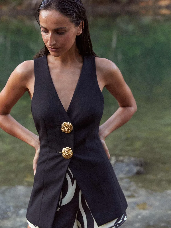 "Satin dresses for women for a luxurious appearance"LIAISON VEST