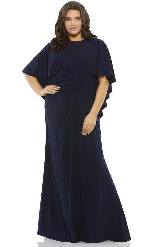 "Mother of the bride dresses for women in elegant styles"Mac Duggal 67929 - Poncho Modest Jersey Long Dress "Mother of the bride dresses for women in elegant styles"Mac Duggal 67929 - Poncho Modest Jersey Long Dress