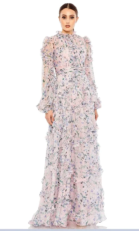 "Elegant wedding guest dresses for women under $100"Mac Duggal 68232 - Long Puff Sleeve Tiered Skirt Prom Gown "Elegant wedding guest dresses for women under $100"Mac Duggal 68232 - Long Puff Sleeve Tiered Skirt Prom Gown