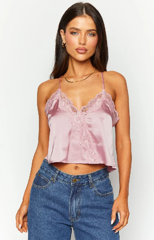 "Mother of the groom dresses for women in sophisticated designs"Tammy Pink Lace Cami Top "Mother of the groom dresses for women in sophisticated designs"Tammy Pink Lace Cami Top