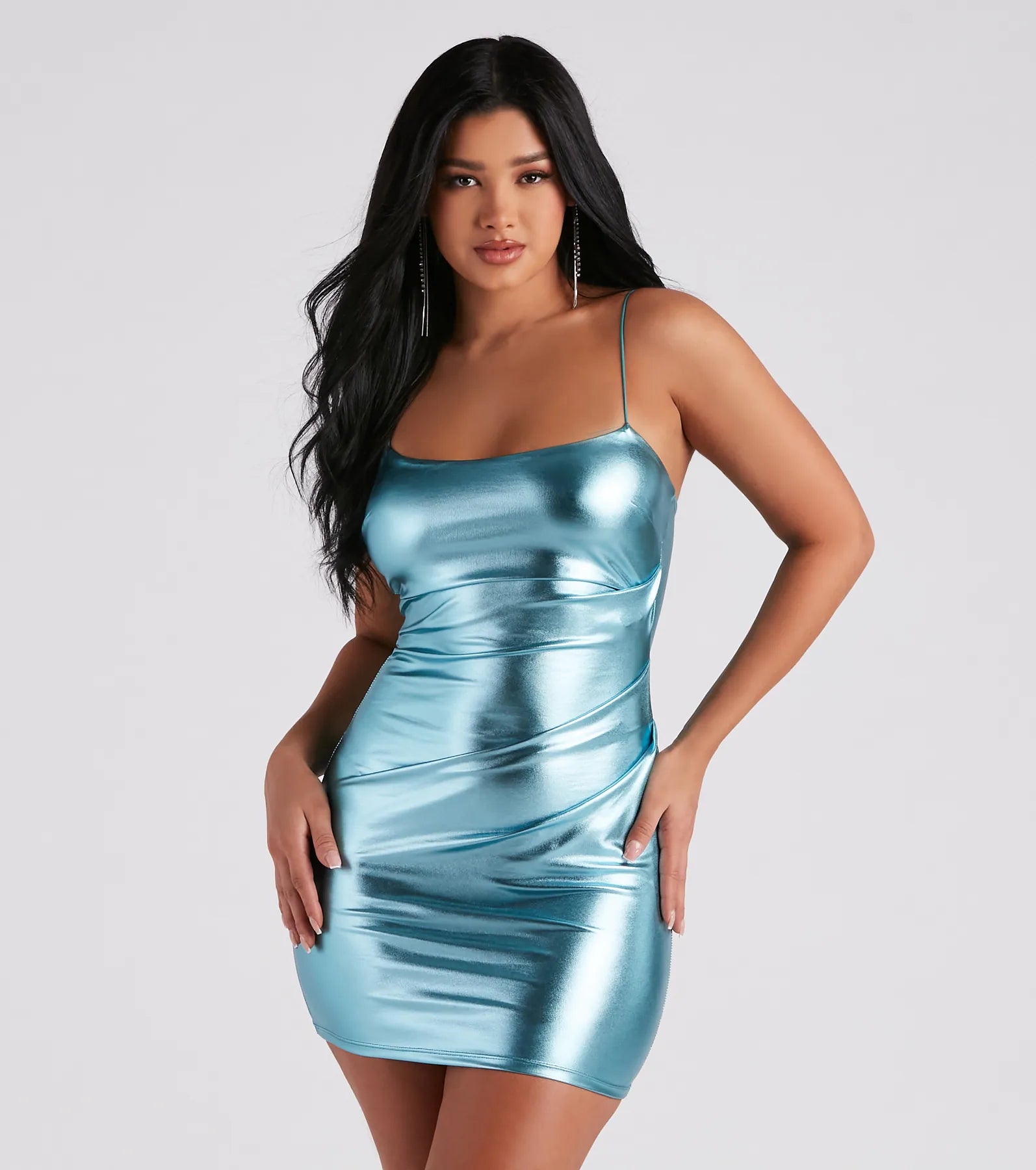 fairycore mini dressesBring That Glow Metallic Mini Dress
