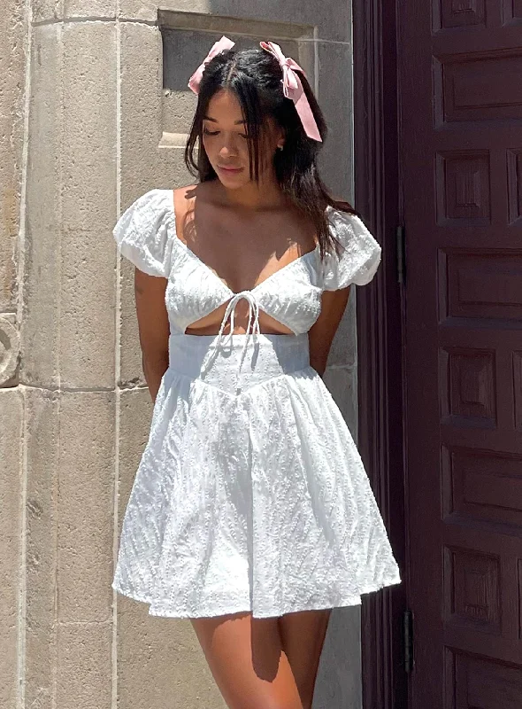 minimalist mini dressesCaria Mini Dress White