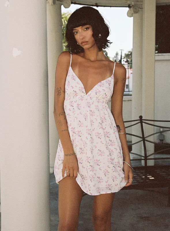 evening mini dressesKoko Mini Dress Cream Floral