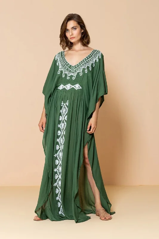 off shoulder mini dressesLorelei Embroidered Kimono Cover-Up Dress