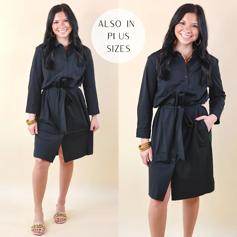 custom made mini dressesLyssé | Schiffer Button Down Dress Dress in Black