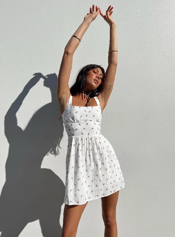 chiffon mini dressesSamana Mini Dress White Petite