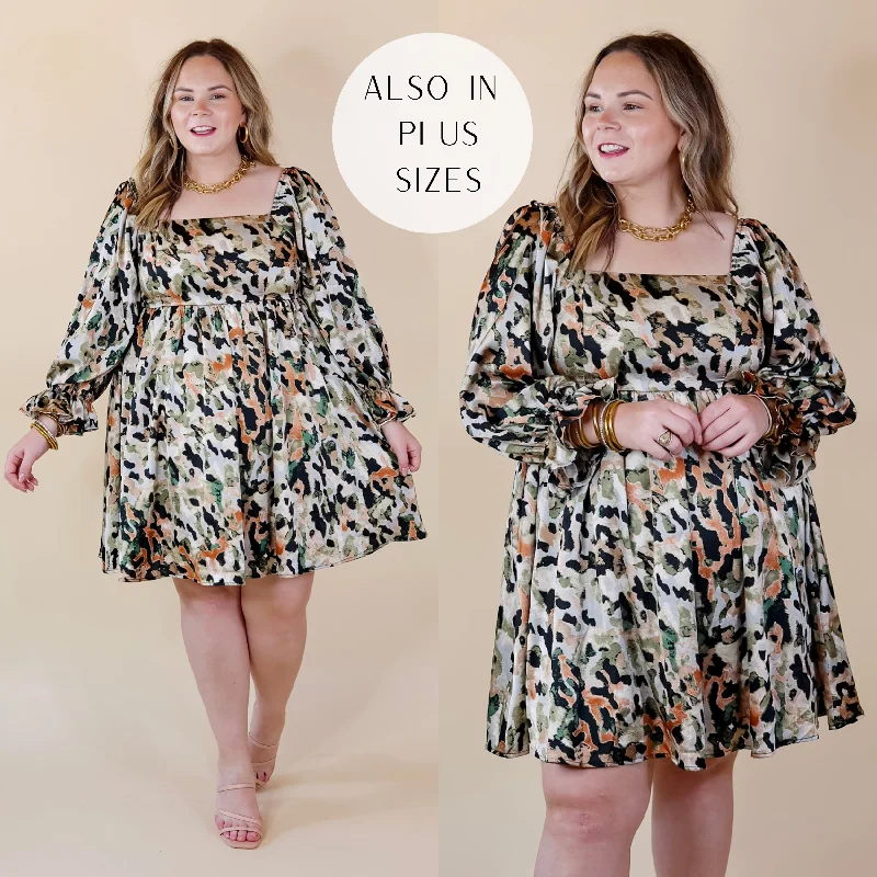 prom mini dressesLast Chance Size Medium & XL | Feeling Fine Satin Watercolor Print Dress with 3/4 Sleeves in Olive Mix prom mini dressesLast Chance Size Medium & XL | Feeling Fine Satin Watercolor Print Dress with 3/4 Sleeves in Olive Mix